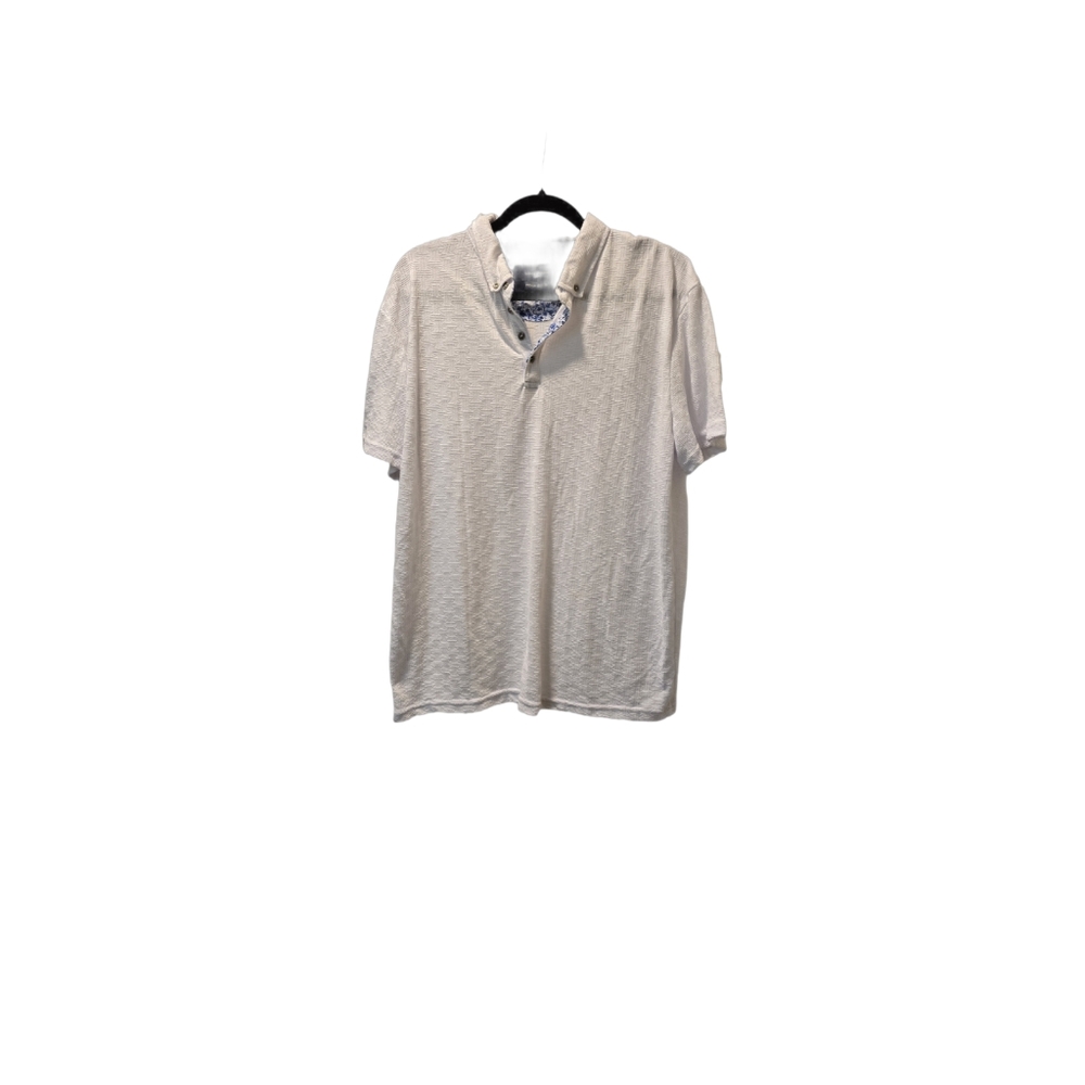 Lloyd & Jefferson London premium collection mens white polo sz L